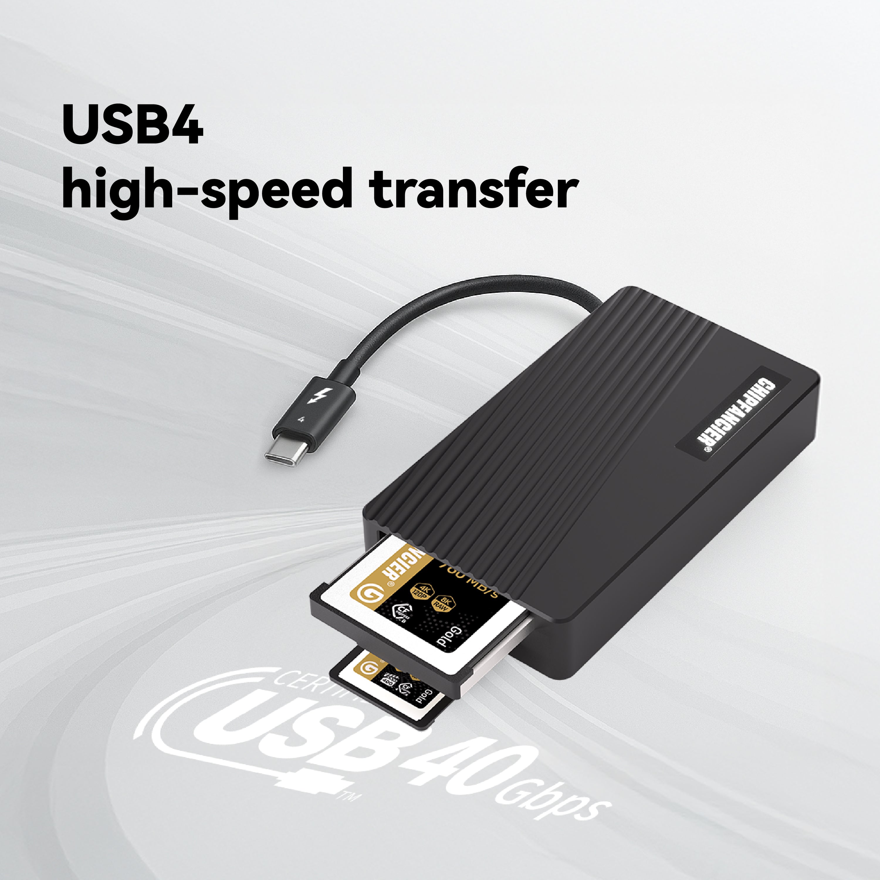 CFexpress Type-A/B 2-in-1 Card Reader USB4 Thunderbolt 3/4